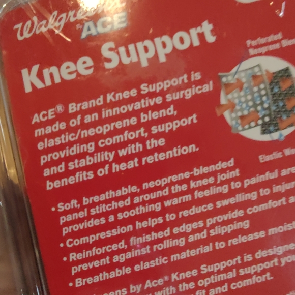 ACE Knee Support S/M New Breathable Compression Support Comfort Stability - Picture 3 of 4